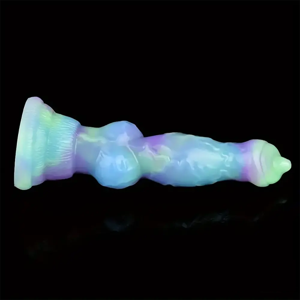 7.09in Fantasy Monster Dog Knot Silicone Soft Cock Dildo For Anus Dilator