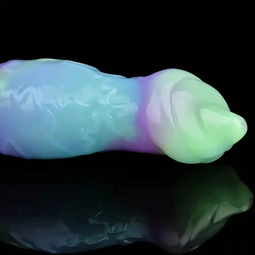 7.09in Fantasy Monster Dog Knot Silicone Soft Cock Dildo For Anus Dilator