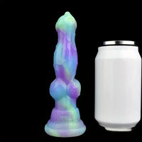 7.09in Fantasy Monster Dog Knot Silicone Soft Cock Dildo For Anus Dilator