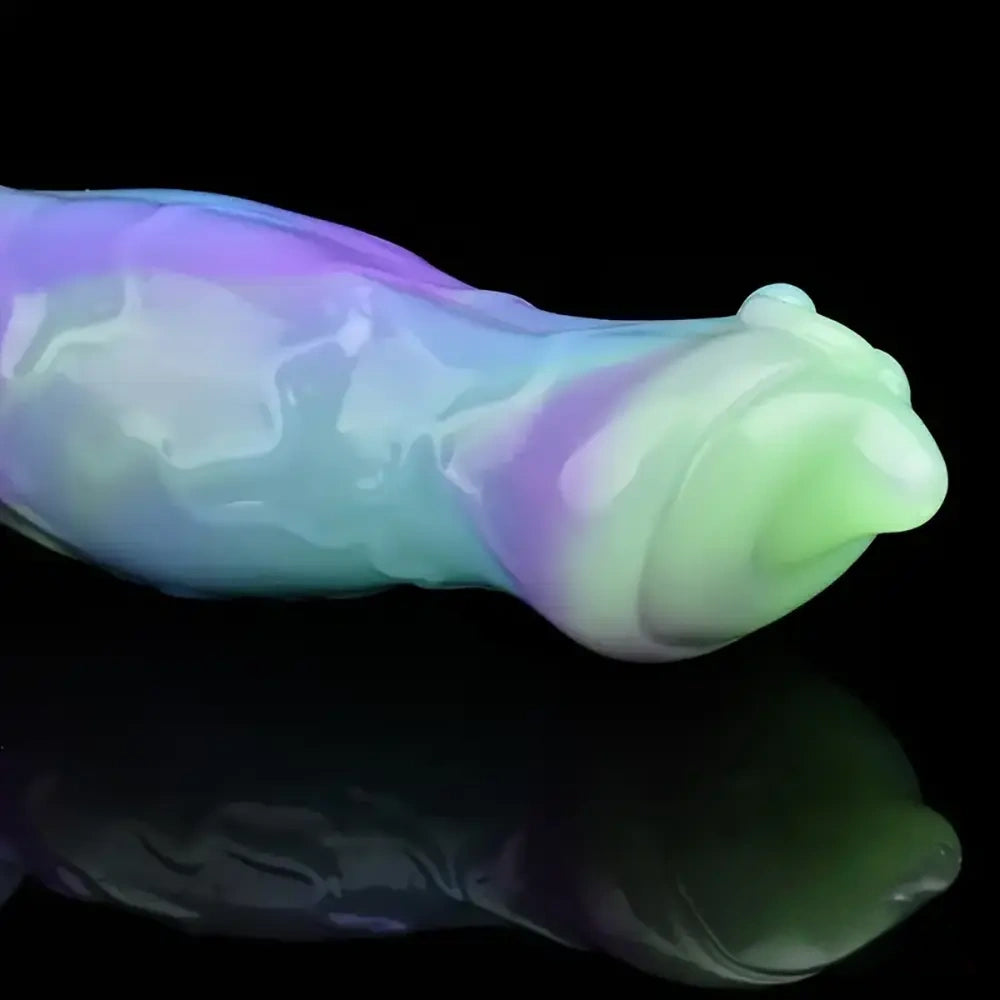 7.09in Fantasy Monster Dog Knot Silicone Soft Cock Dildo For Anus Dilator