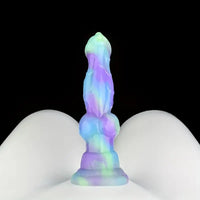 7.09in Fantasy Monster Dog Knot Silicone Soft Cock Dildo For Anus Dilator