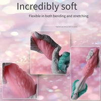 7.09in Fantasy Silicone Soft Odd Knot Dildo Anal Sex Toy For Adults 18
