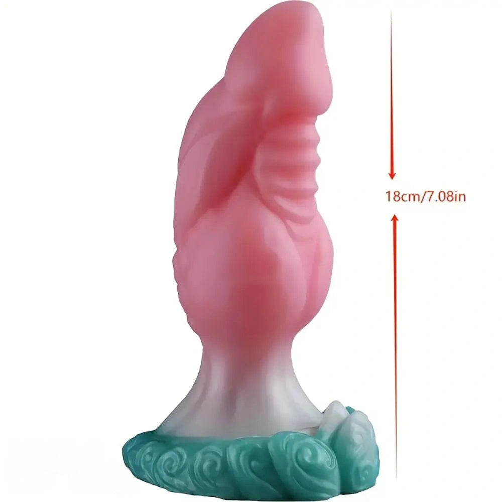 7.09in Fantasy Silicone Soft Odd Knot Dildo Anal Sex Toy For Adults 18