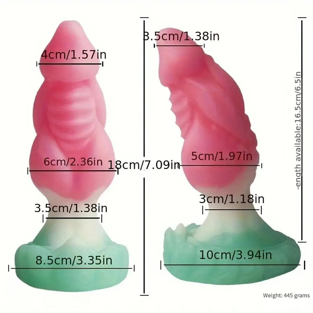 7.09in Fantasy Silicone Soft Odd Knot Dildo Anal Sex Toy For Adults 18