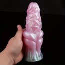 7.09in Hollow Penis Knot Silicone Soft Dildo For Flirting Toy For Couples