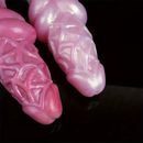 7.09in Hollow Penis Knot Silicone Soft Dildo For Flirting Toy For Couples