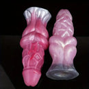 7.09in Hollow Penis Knot Silicone Soft Dildo For Flirting Toy For Couples