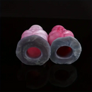 7.09in Hollow Penis Knot Silicone Soft Dildo For Flirting Toy For Couples