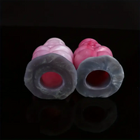 7.09in Hollow Penis Knot Silicone Soft Dildo For Flirting Toy For Couples