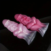 7.09in Hollow Penis Knot Silicone Soft Dildo For Flirting Toy For Couples