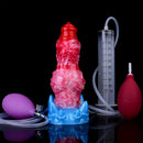 7.09in Inflatable Squirting Anal Silicone Soft Dildo For G-Spot Massage