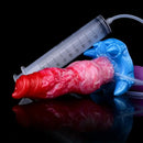 7.09in Inflatable Squirting Anal Silicone Soft Dildo For G-Spot Massage