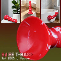 7.09in Lifelike Animal Penis Dog Knot Liquid Silicone Dildo For Couples