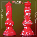 7.09in Lifelike Animal Penis Dog Knot Liquid Silicone Dildo For Couples