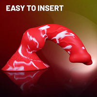 7.09in Lifelike Animal Penis Dog Knot Liquid Silicone Dildo For Couples