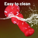 7.09in Lifelike Animal Penis Dog Knot Liquid Silicone Dildo For Couples
