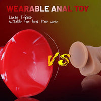 7.09in Lifelike Animal Penis Dog Knot Liquid Silicone Dildo For Couples