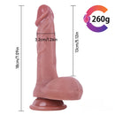 7.09in Lifelike Uncut Dildo With Moving Foreskin For Adults