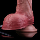 7.09in Liquid Silicone Double Layer Realistic Cumming Dildo For Women