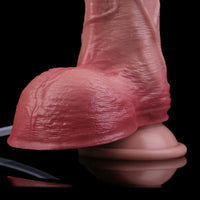 7.09in Liquid Silicone Double Layer Realistic Cumming Dildo For Women