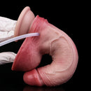 7.09in Liquid Silicone Double Layer Realistic Cumming Dildo For Women