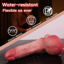 7.09in Liquid Silicone Double Layer Realistic Cumming Dildo For Women