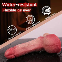 7.09in Liquid Silicone Double Layer Realistic Cumming Dildo For Women
