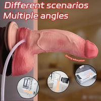7.09in Liquid Silicone Double Layer Realistic Cumming Dildo For Women