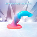 7.09in Luminous Silicone Soft Monster Knot Cock Dildo For Women