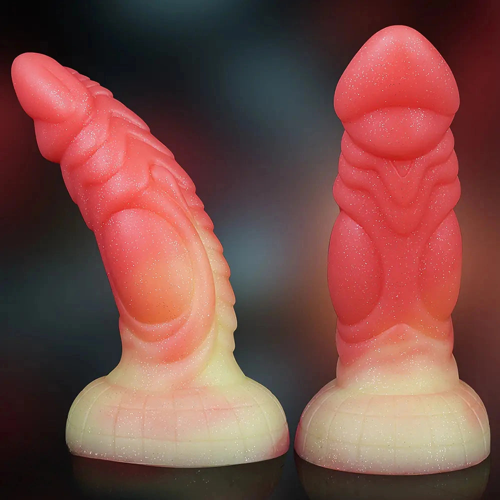 7.09in Odd-shaped Anal Plug Liquid Silicone Animal Monster Dildo