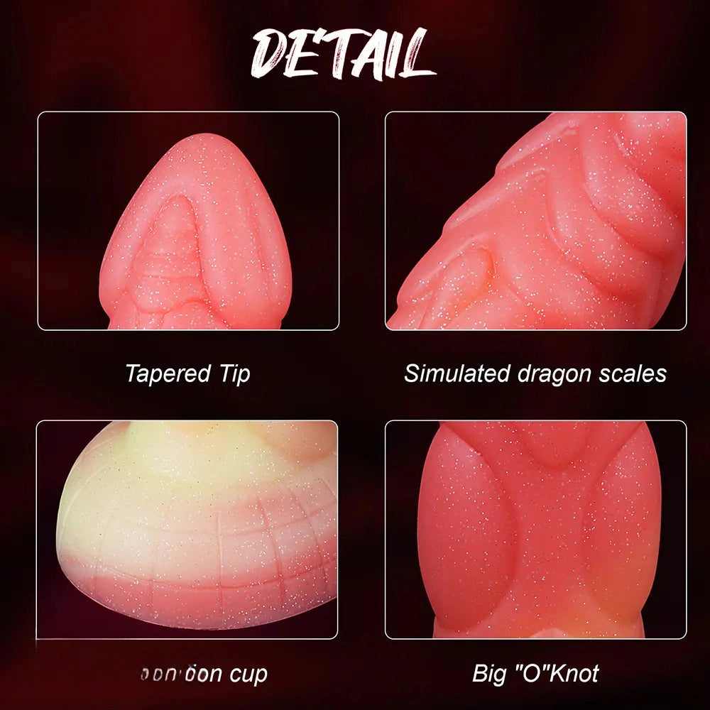 7.09in Odd-shaped Anal Plug Liquid Silicone Animal Monster Dildo