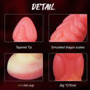 7.09in Odd-shaped Anal Plug Liquid Silicone Animal Monster Dildo