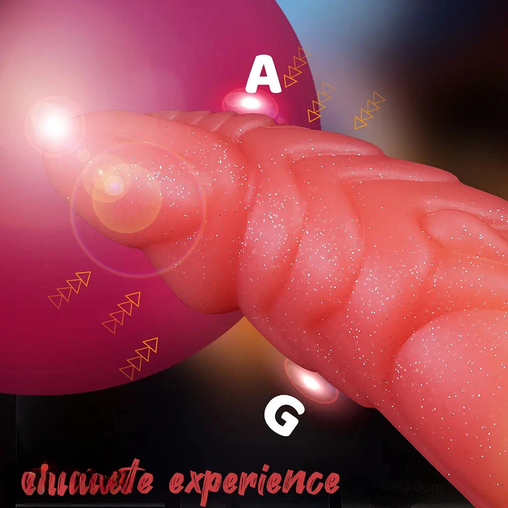 7.09in Odd-shaped Anal Plug Liquid Silicone Animal Monster Dildo