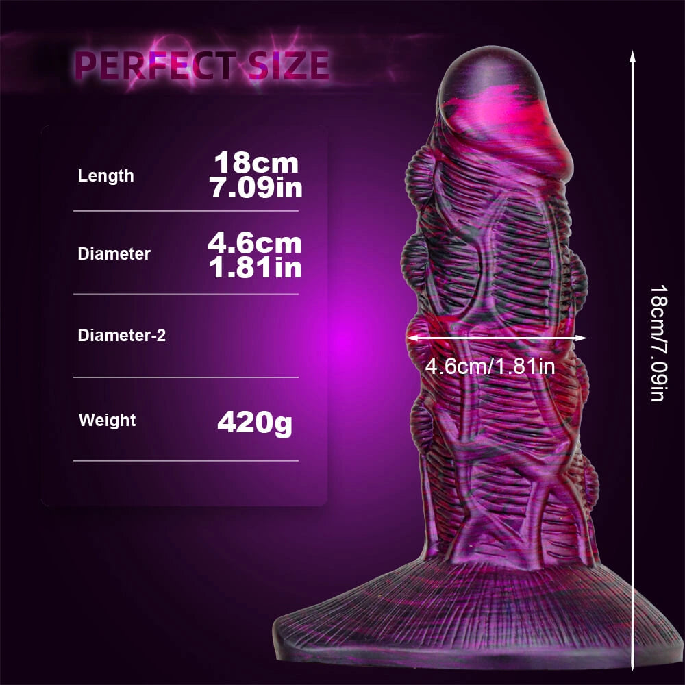 7.09in Premium Silicone Soft Spiked Dildo For Women Men Sex