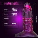7.09in Premium Silicone Soft Spiked Dildo For Women Men Sex