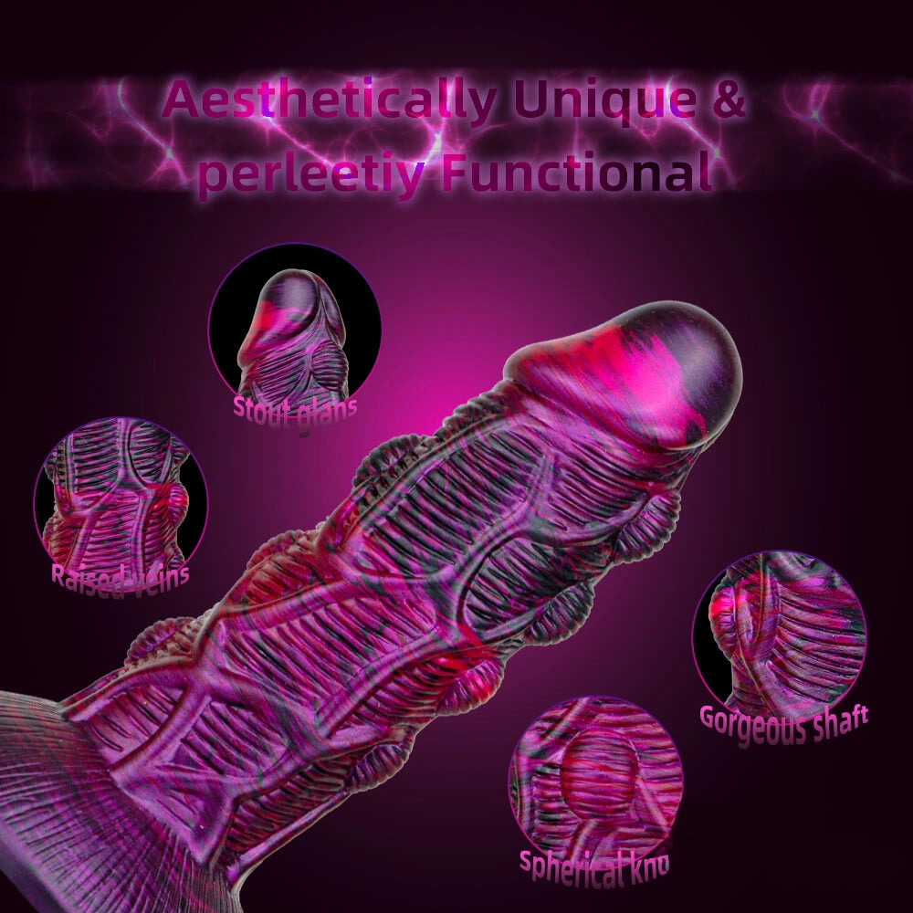 7.09in Premium Silicone Soft Spiked Dildo For Women Men Sex