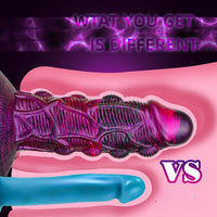 7.09in Premium Silicone Soft Spiked Dildo For Women Men Sex