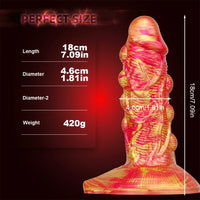 7.09in Premium Silicone Soft Spiked Dildo For Women Men Sex