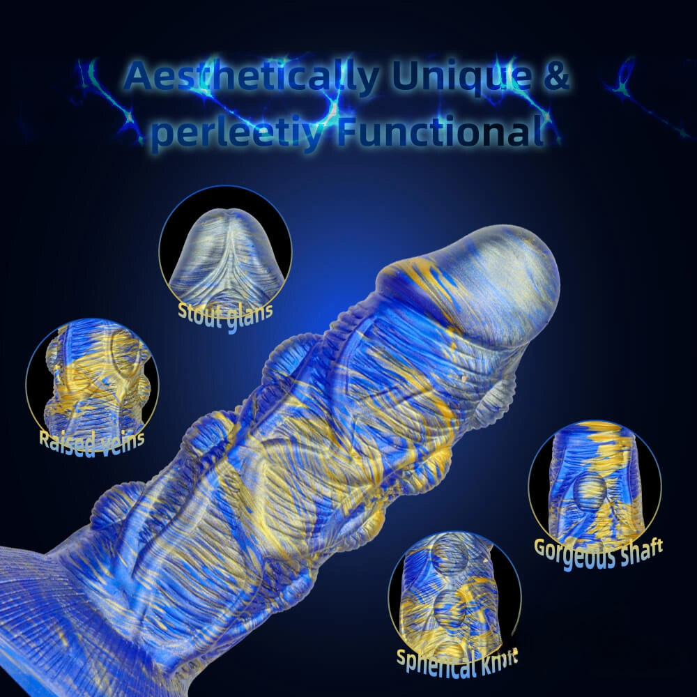 7.09in Premium Silicone Soft Spiked Dildo For Women Men Sex