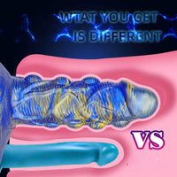 7.09in Premium Silicone Soft Spiked Dildo For Women Men Sex