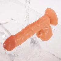 7.09in PVC Skin Feeling Real Sex Toy For Women With Suction Cup