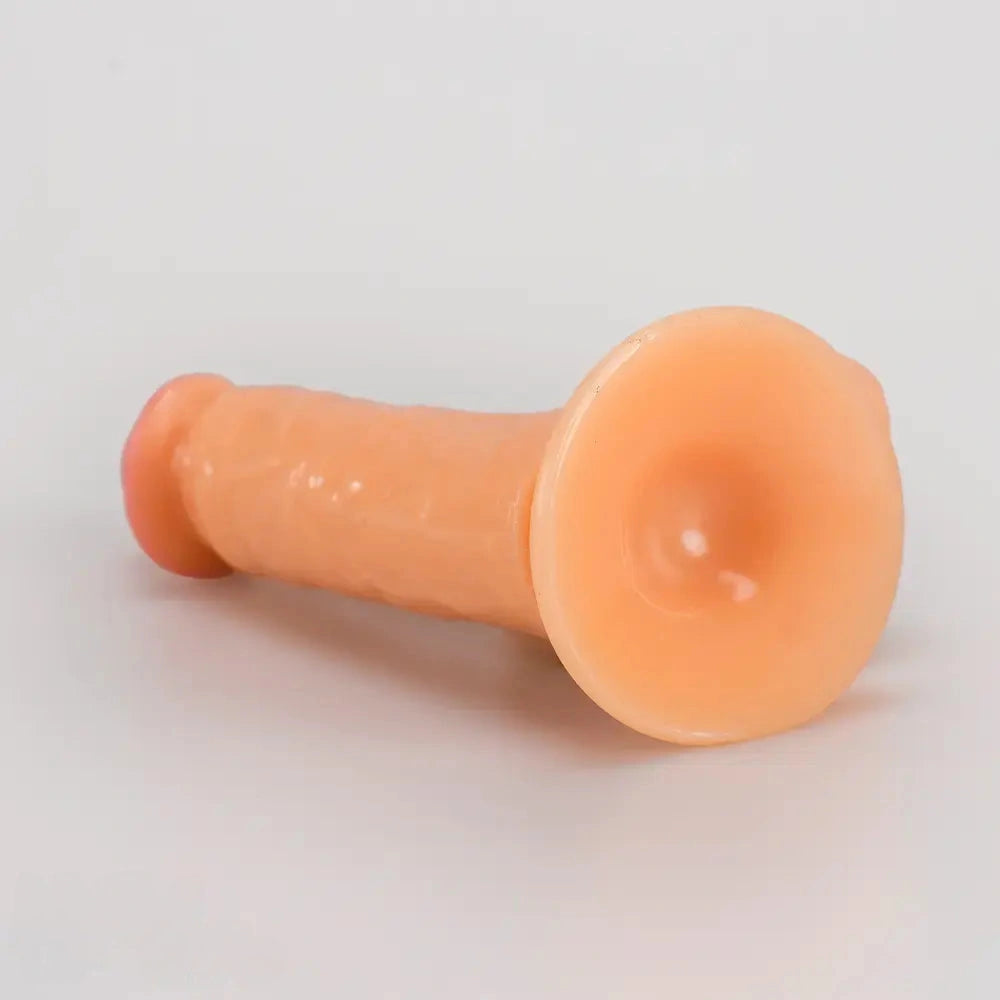 7.09in Real PVC Skin Anal Female Dildo For Sex Toy With Suction Cup