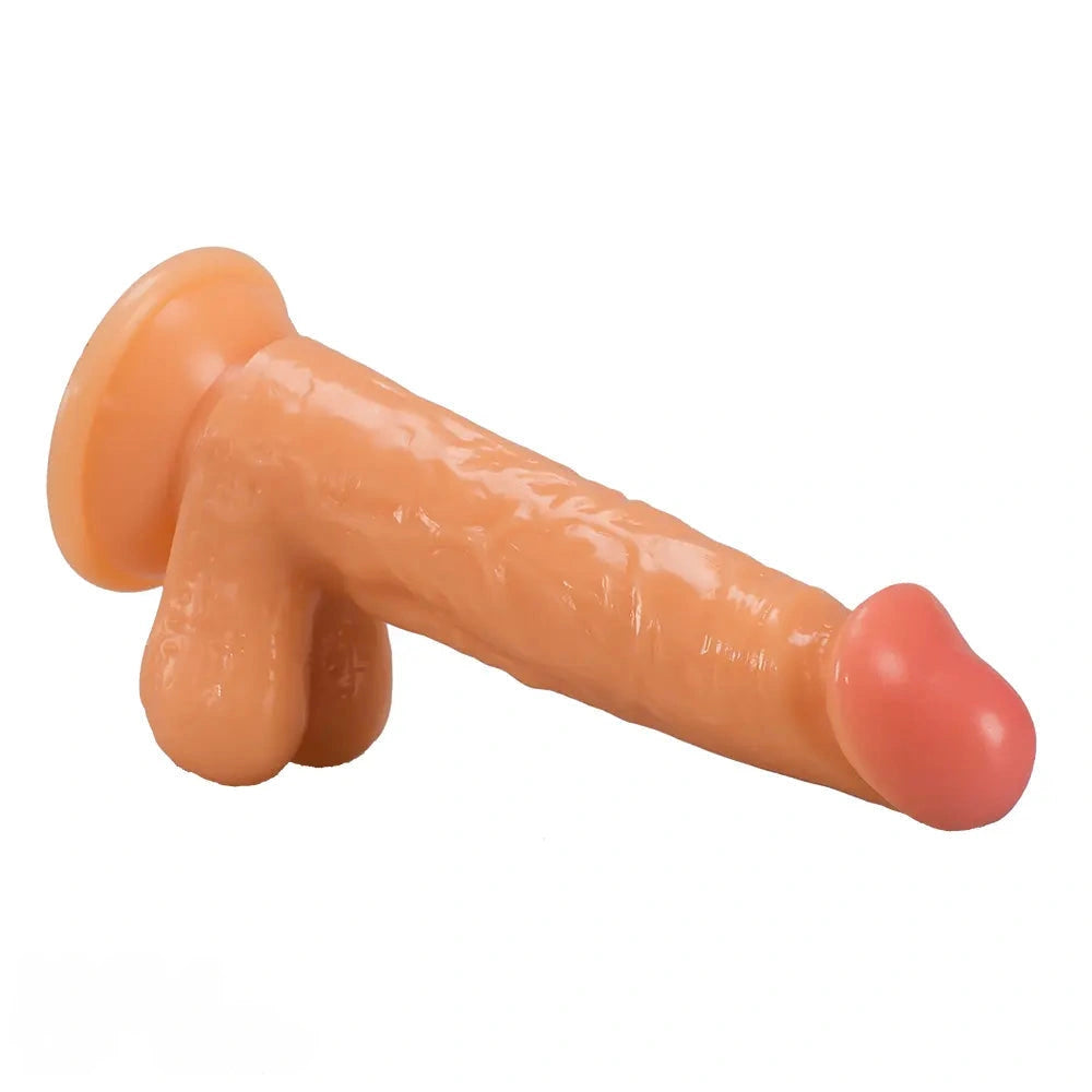 7.09in Real PVC Skin Anal Female Dildo For Sex Toy With Suction Cup