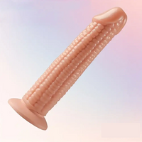 7.09in Real Vegetable Corn Dildo For Women Vagina With Sucker