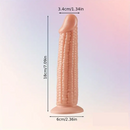 7.09in Real Vegetable Corn Dildo For Women Vagina With Sucker