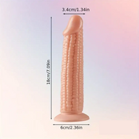 7.09in Real Vegetable Corn Dildo For Women Vagina With Sucker