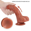 7.09in Realistic Flesh 7.09″ Soft Flexible Dildo Sex Toy For Adult