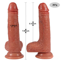 7.09in Realistic Flesh 7.09″ Soft Flexible Dildo Sex Toy For Adult