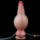 7.09in Realistic Inflatable Cumming Penis Female Masturbator Anal Dildo
