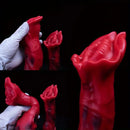 7.09in Realistic Liquid Silicone Fantasy Dildo With Big Mushroom Head